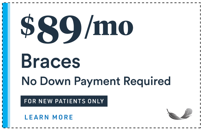 $89/mo Braces. No Down Payment Required
