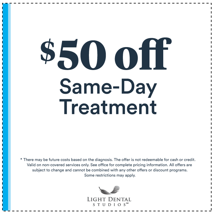 $50 off Same-Day Treatment