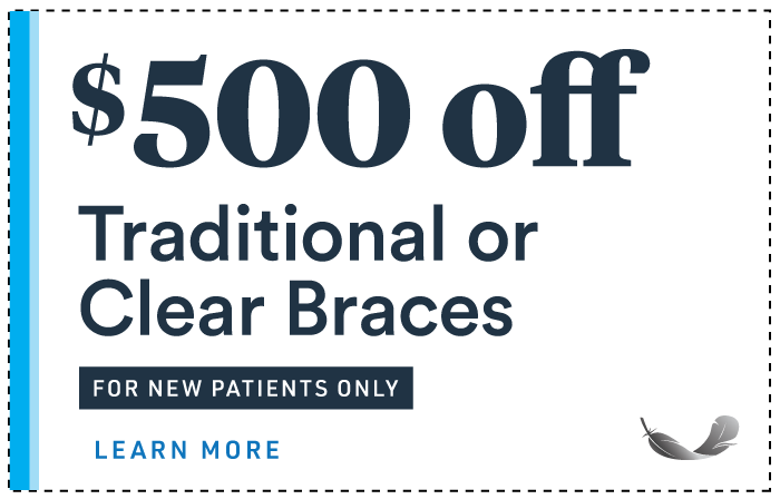 $500 off Traditional or clear braces